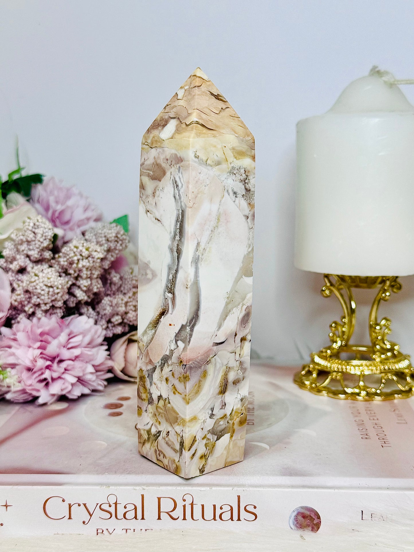 High Grade Large Ibis Jasper Tower 15cm