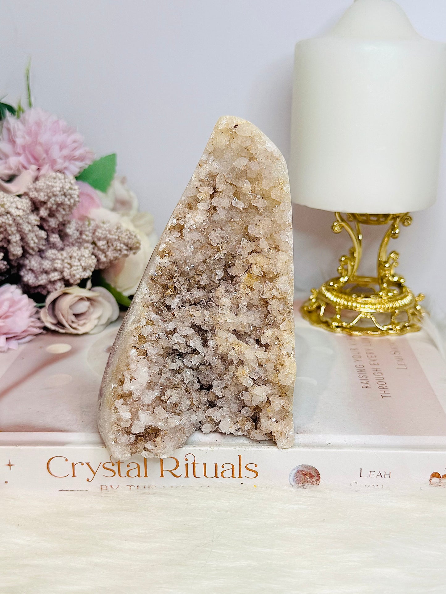 Pink Amethyst Sugar Druzy Freeform 12cm 745g