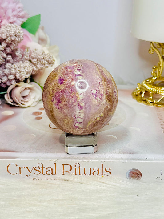 Rare Phosphosiderite Sphere On Stand 246g