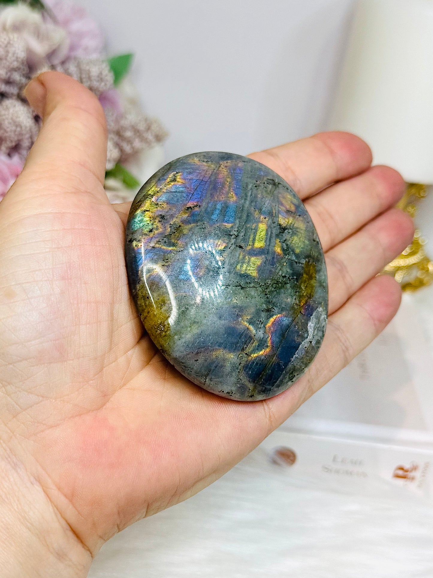 Labradorite Freeform Full of Flash on Stand 7cm