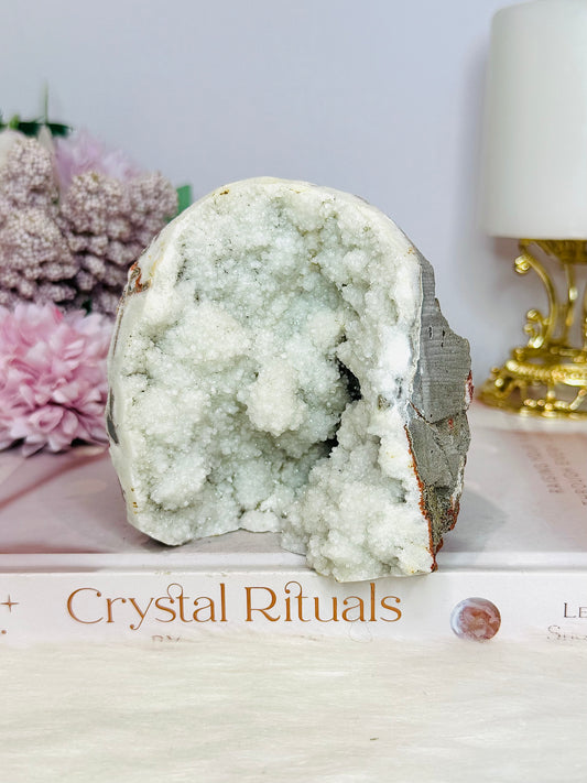 Large Moroccan Quartz Base Cut Cluster 322g