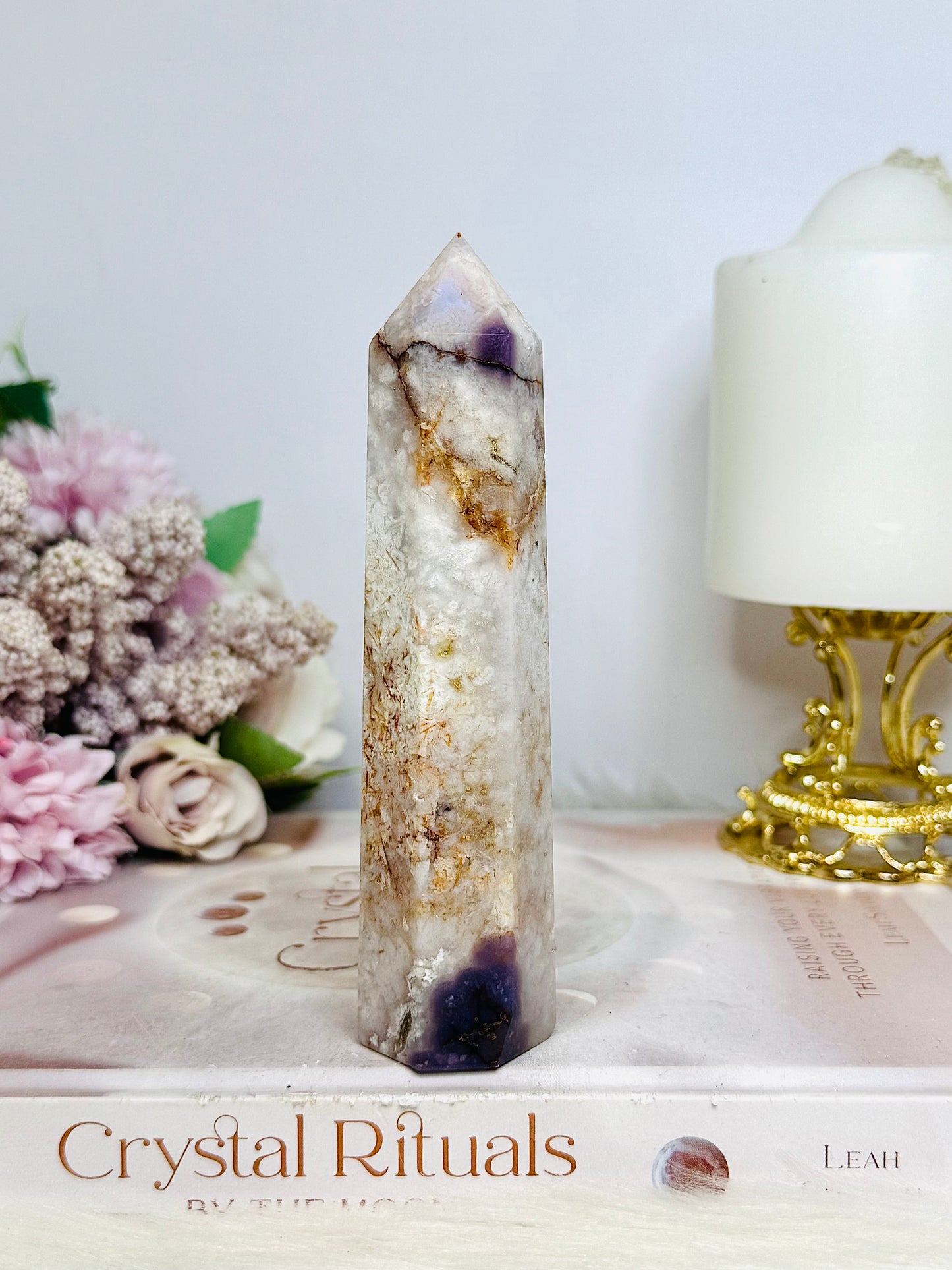 Flower Blossom | Agate Tower 13cm