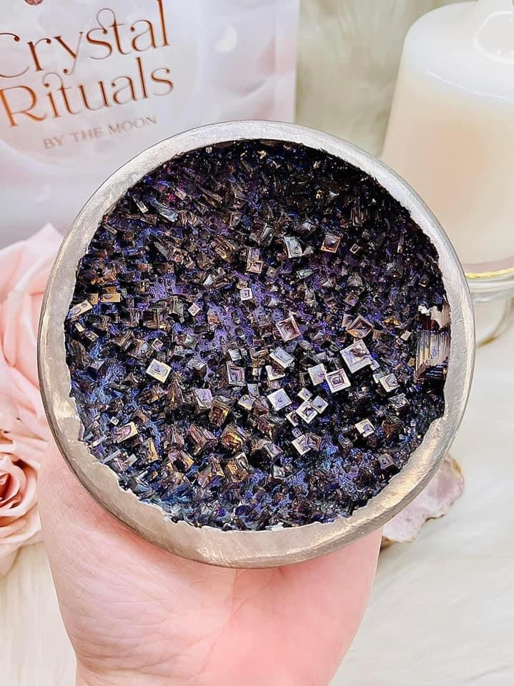 Large Purple Bismuth Bowl