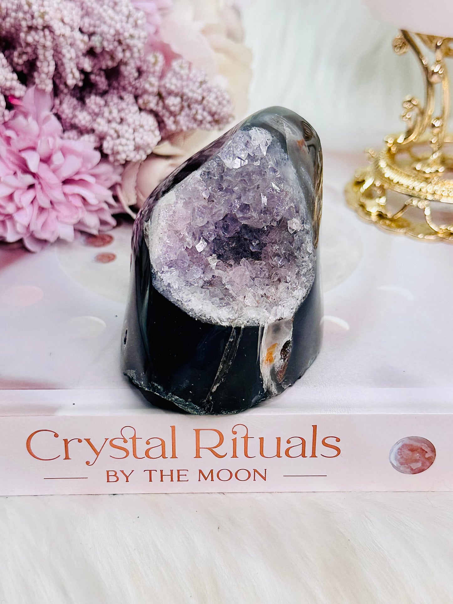 Beautiful Natural Druzy Amethyst Agate Freeform