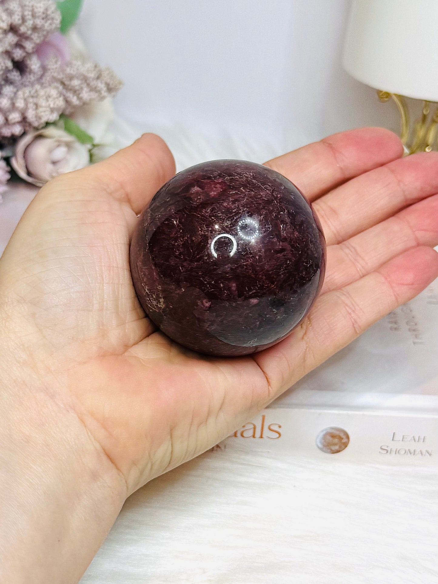 Red Jasper Sphere on Stand 264g