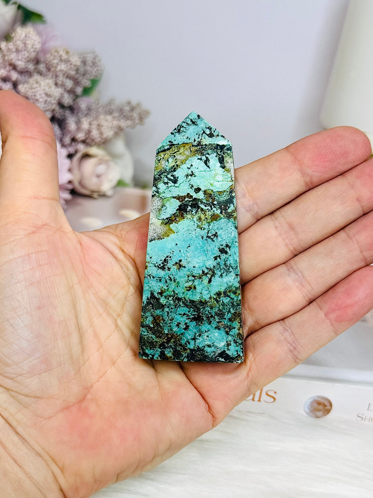 Natural Turquoise Tower 8cm