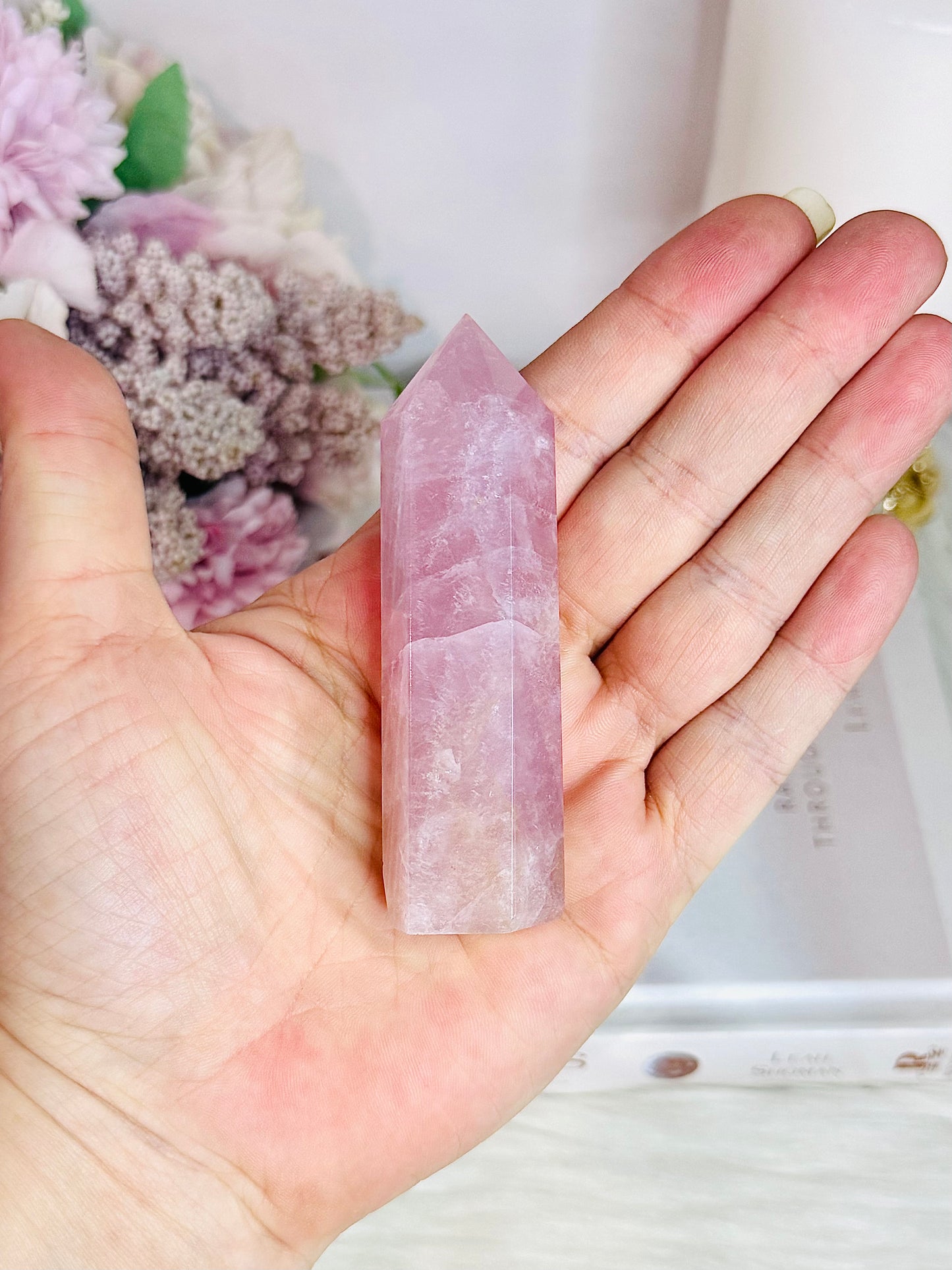Rose Quartz Tower 8.5cm