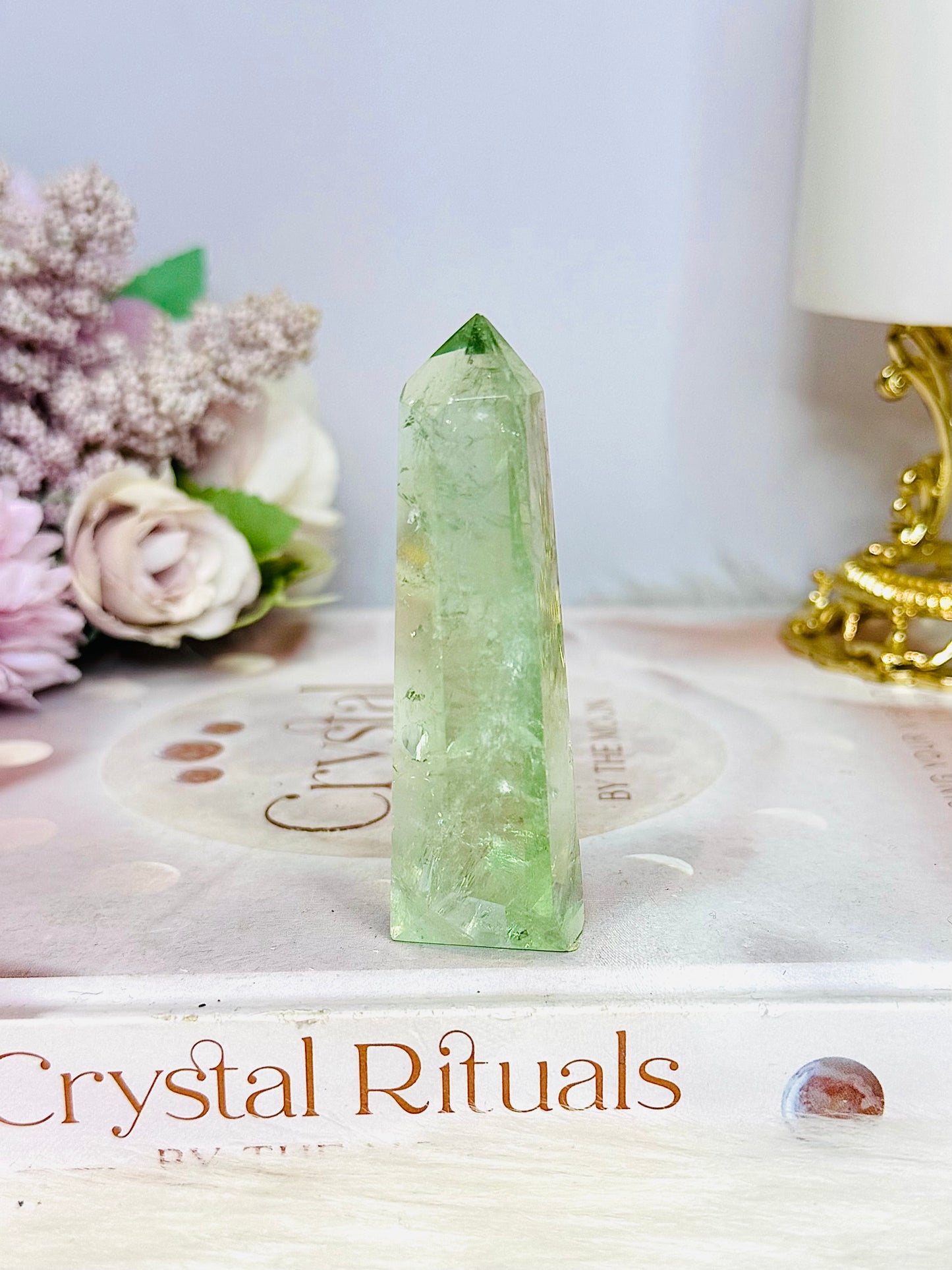 Prasiolite (Green Amethyst) Point | Tower 7.5cm