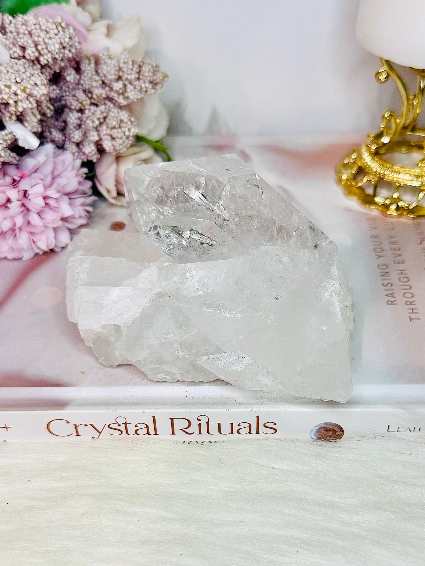 High Grade Large Natural Clear Quartz Cluster Specimen 550grams