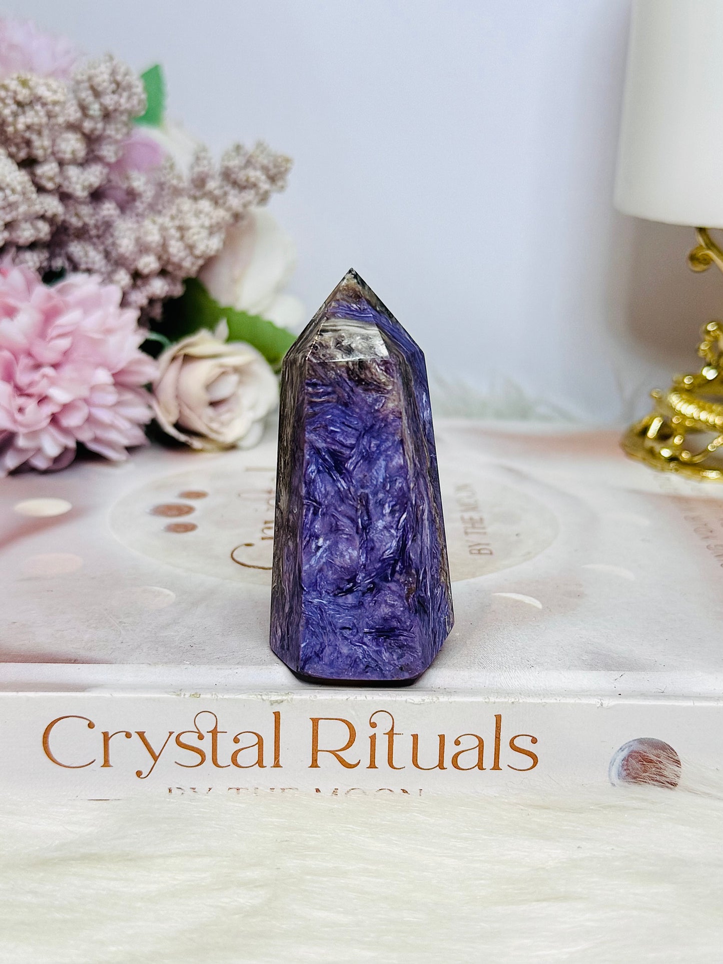 AAA Grade Charoite Tower 7cm