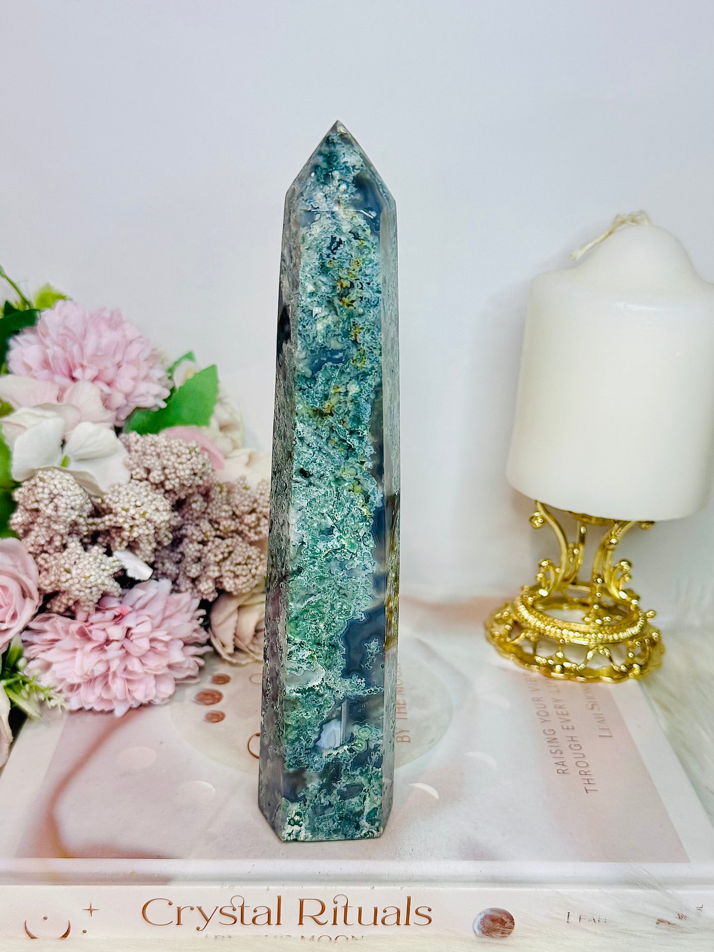 Moss Agate Tower | Generator 17cm