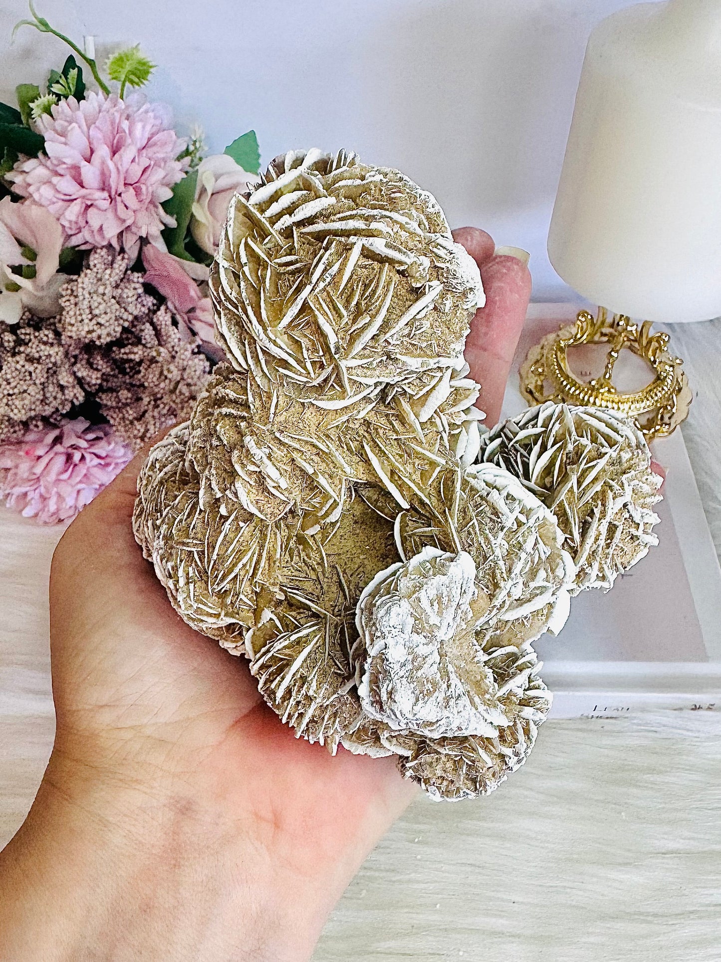 Natural Large Desert Rose Selenite Specimen 495grams