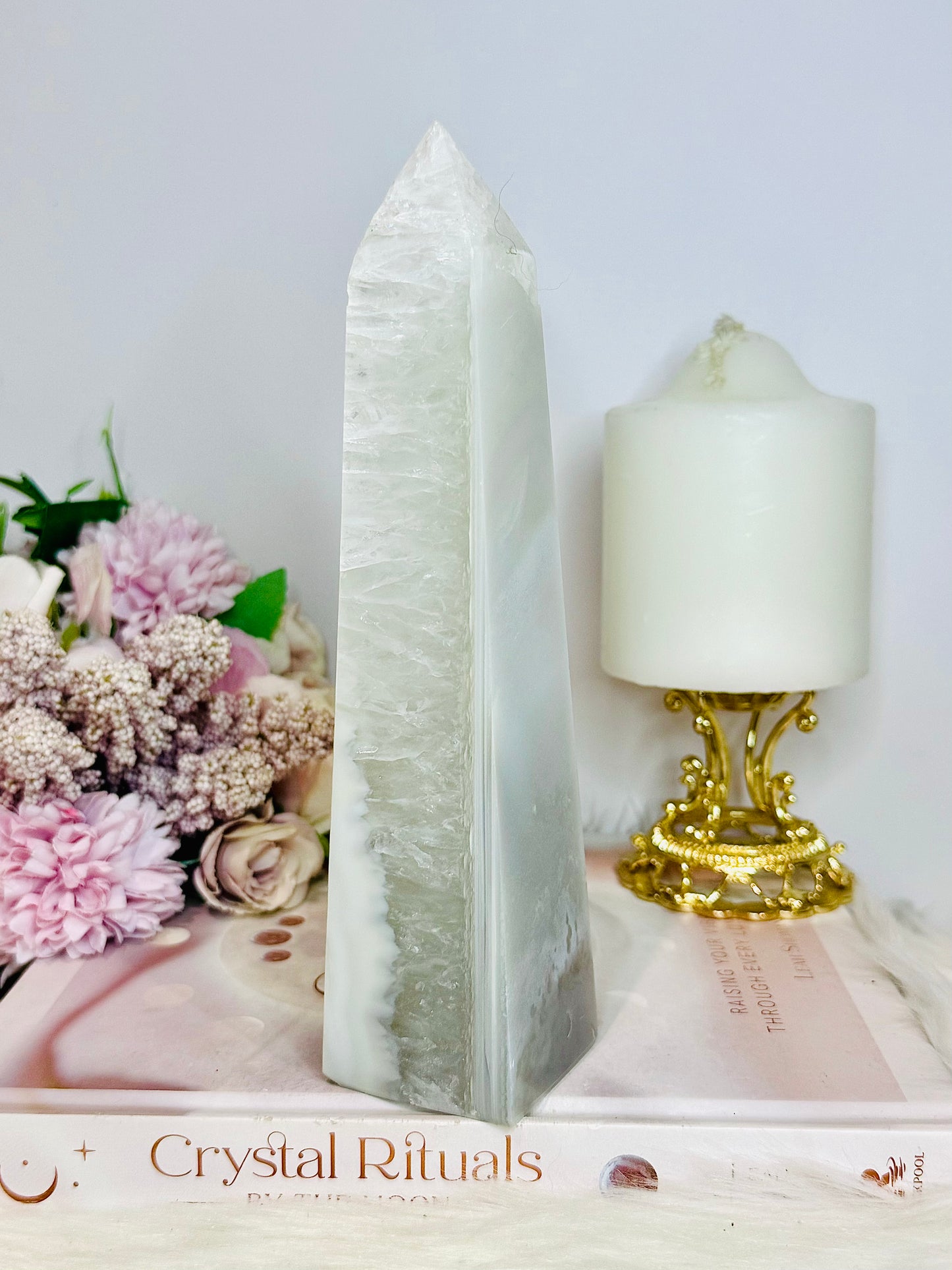 High Grade Large 20cm Agate Tower | Obelisk From Brazil