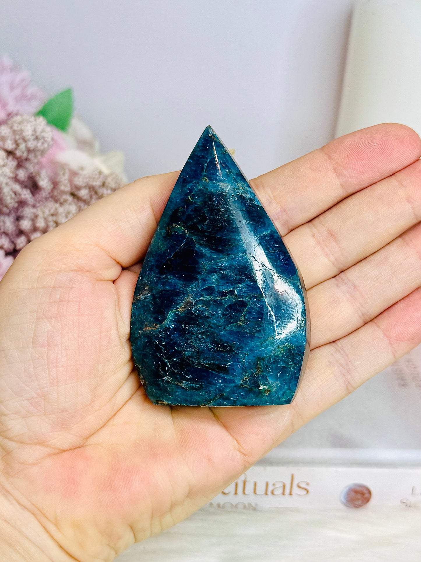 Blue Apatite Freeform | Flame 8cm
