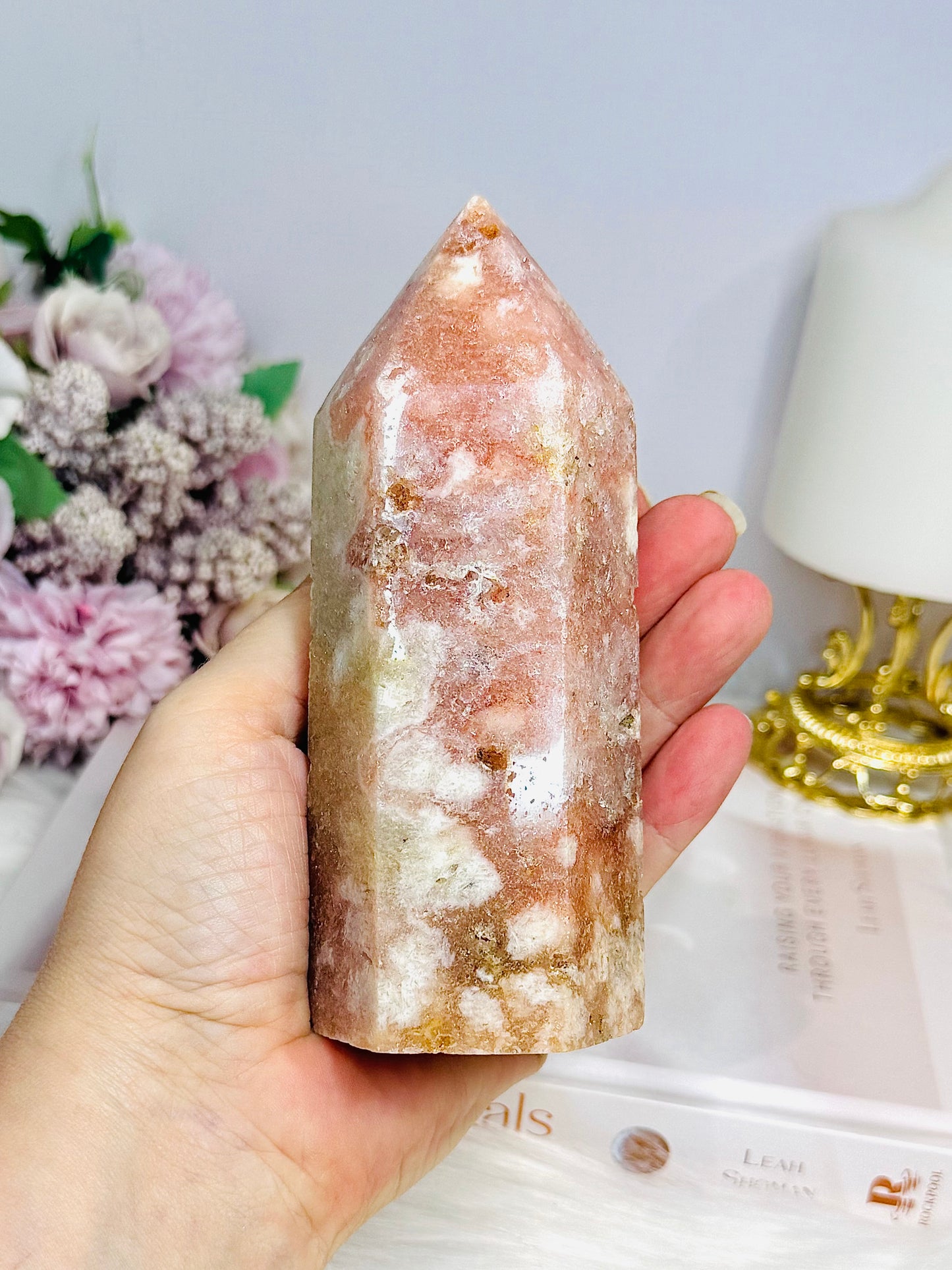 Large Pink Amethyst Chunky Tower 554g 13.5cm