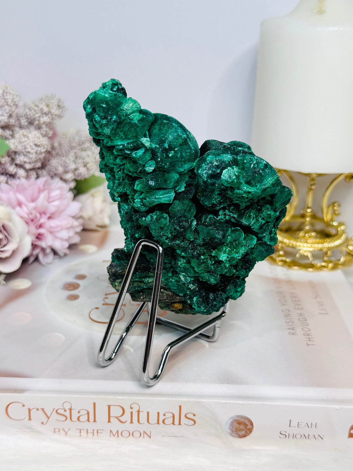High Grade Botryoidal Velvet Malachite Specimen 10cm 467g