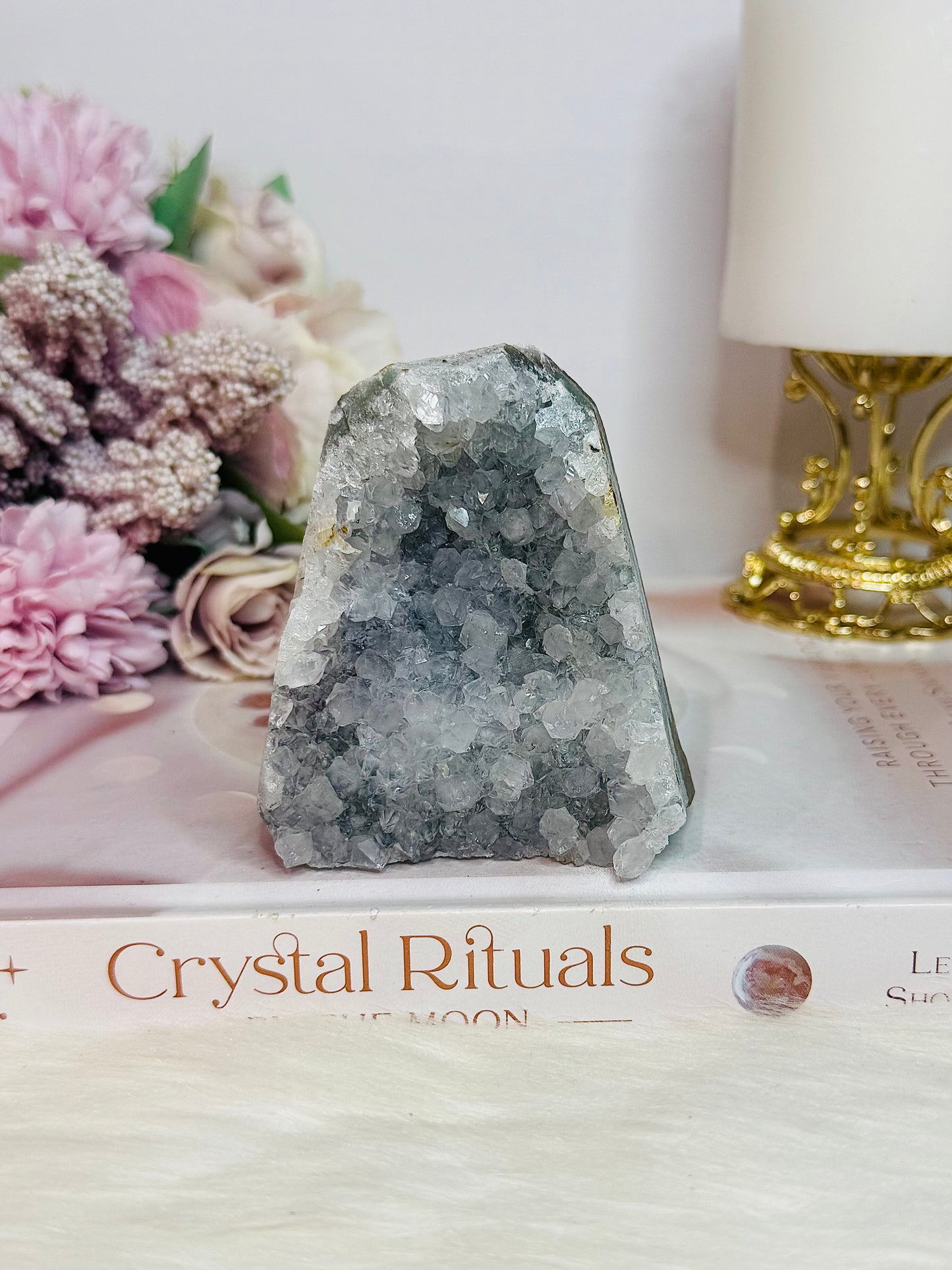 Natural Cut Base Amethyst Cluster From Brazil 7.5cm