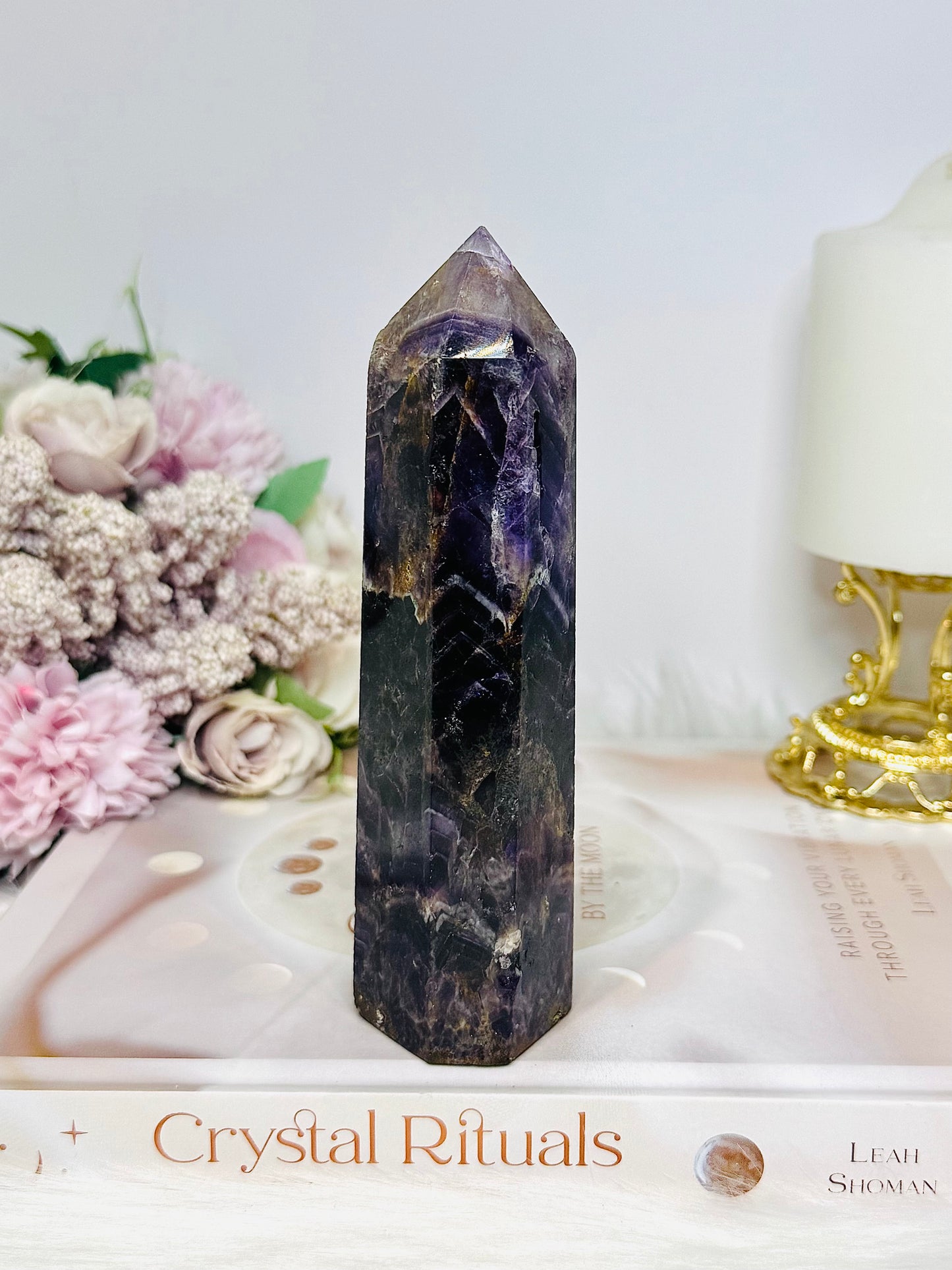 Large Dream | Chevron Amethyst Tower 14cm