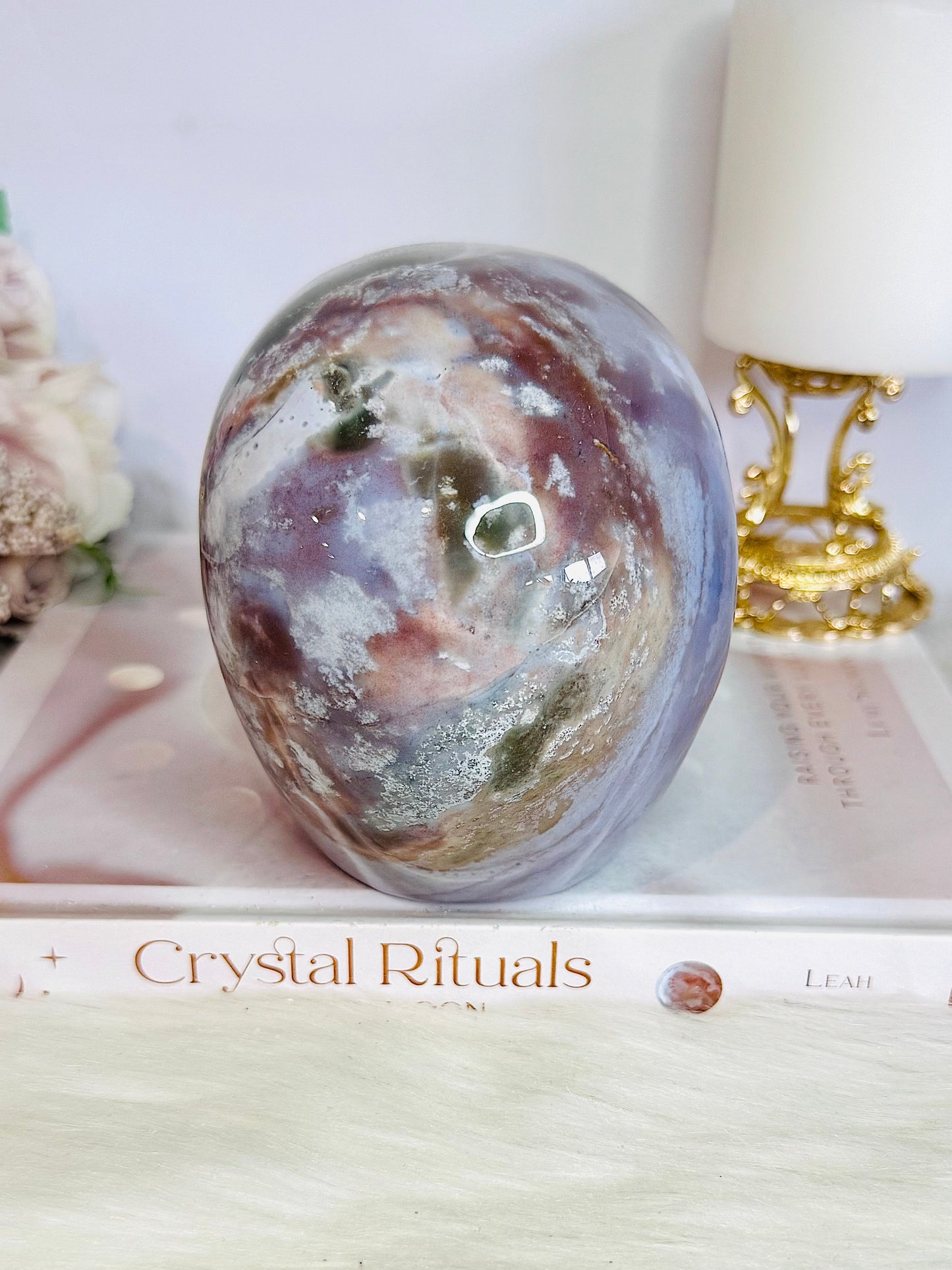 Huge High Grade Ocean Jasper Carved Skull 1.6KG