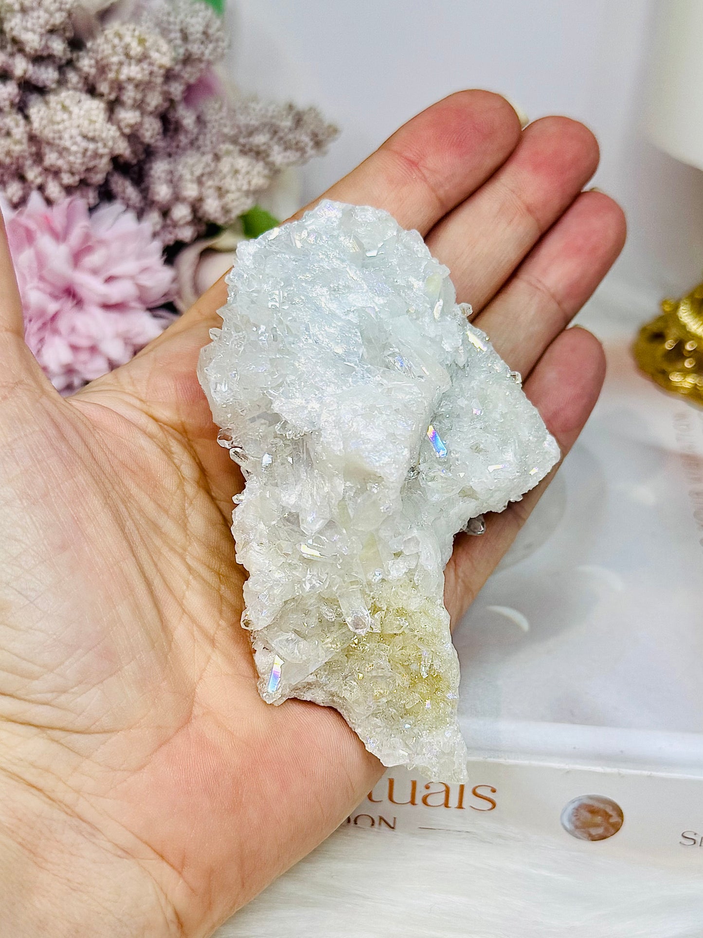 Angel Aura Quartz Cluster 9cm