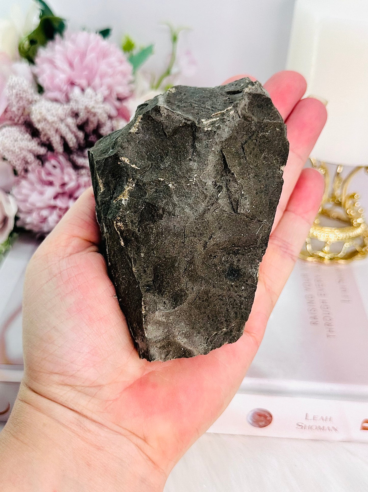 Stunning Chunky Natural Amethyst Cluster with Beautiful Calcite Inclusion 11cm 398grams