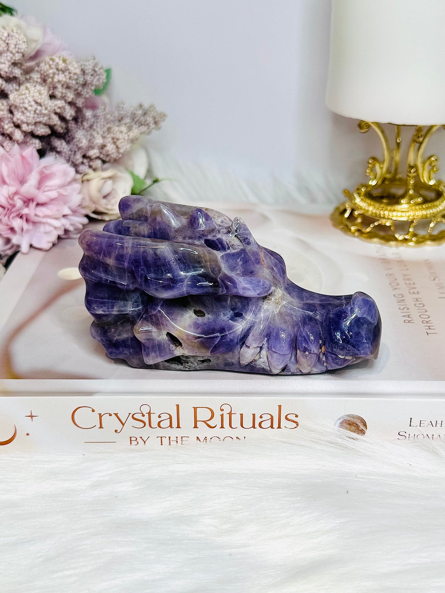 Large Amethyst Carved Dragon Head 11cm