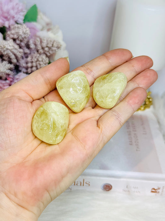 Set of 3 Large Citrine Tumbles