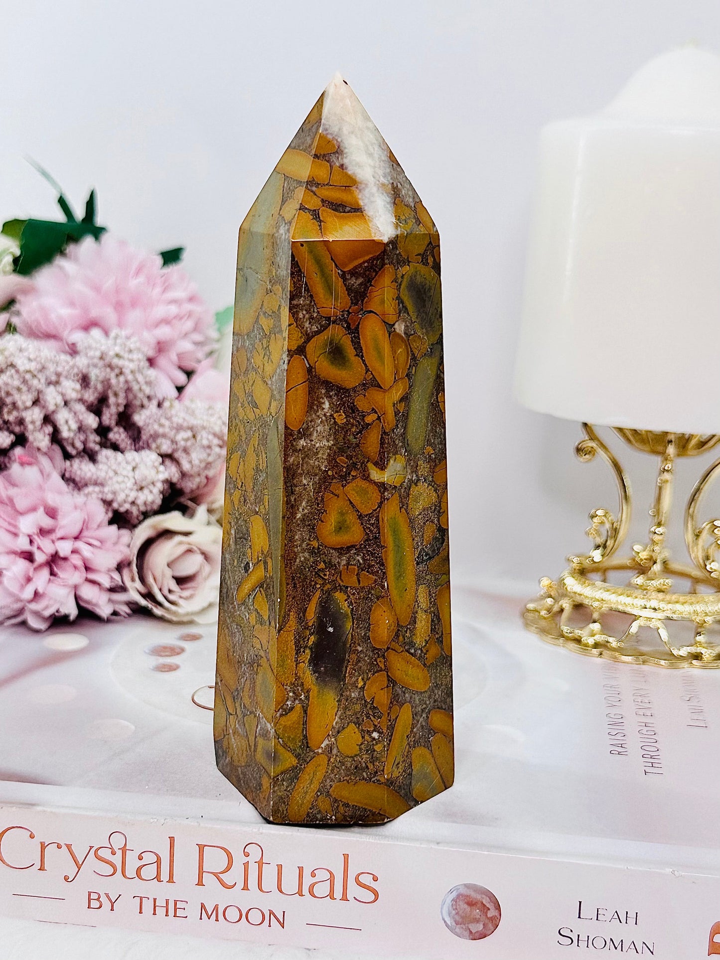 Large Chunky 15cm 408gram Fruit Jasper Tower