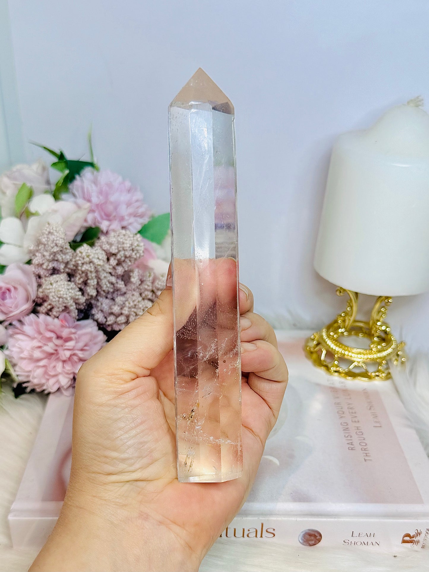 High Grade Clear Quartz Tower 16cm