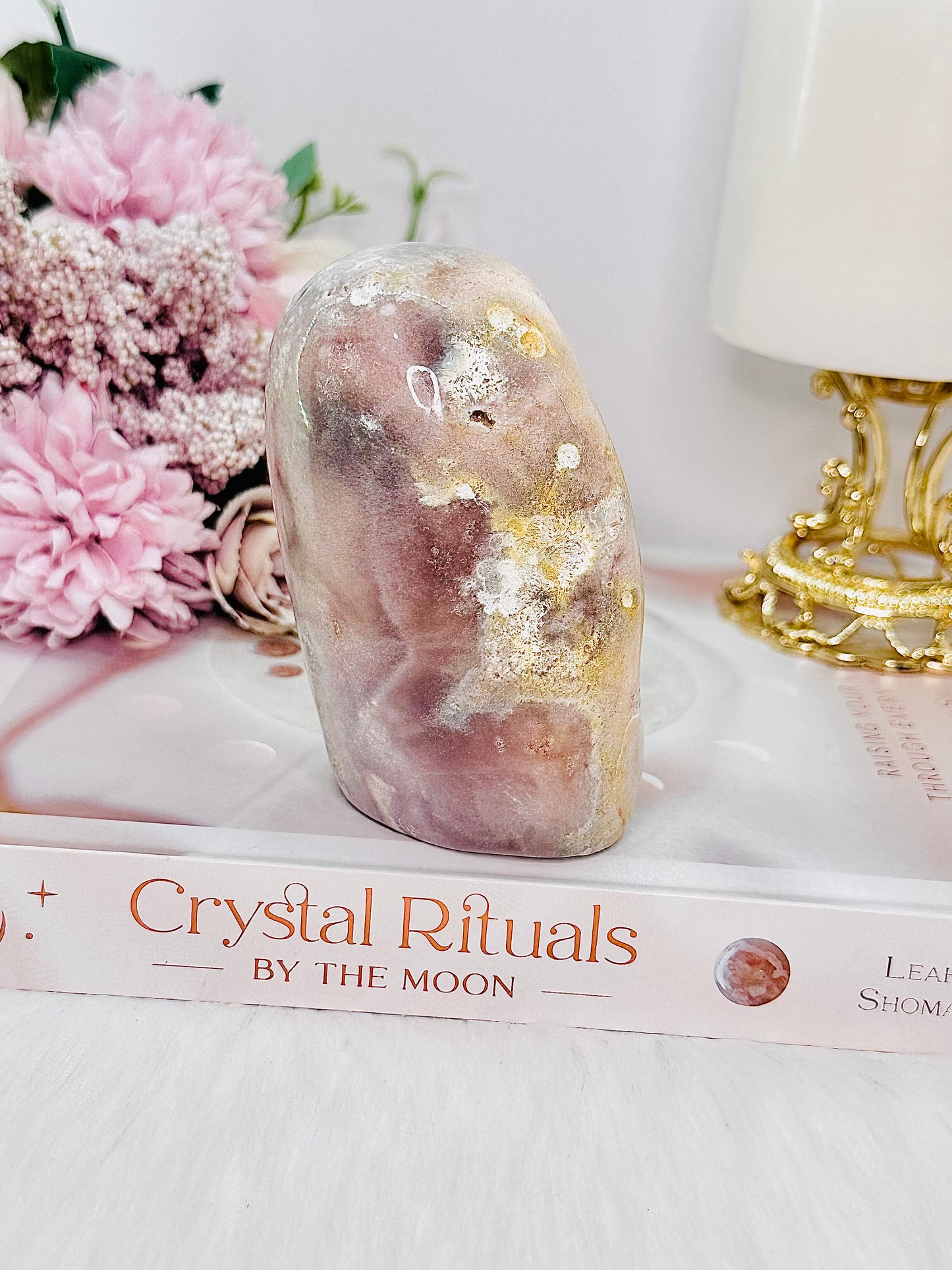 Druzy Pink Amethyst Polished Freeform From Brazil 10cm 363grams