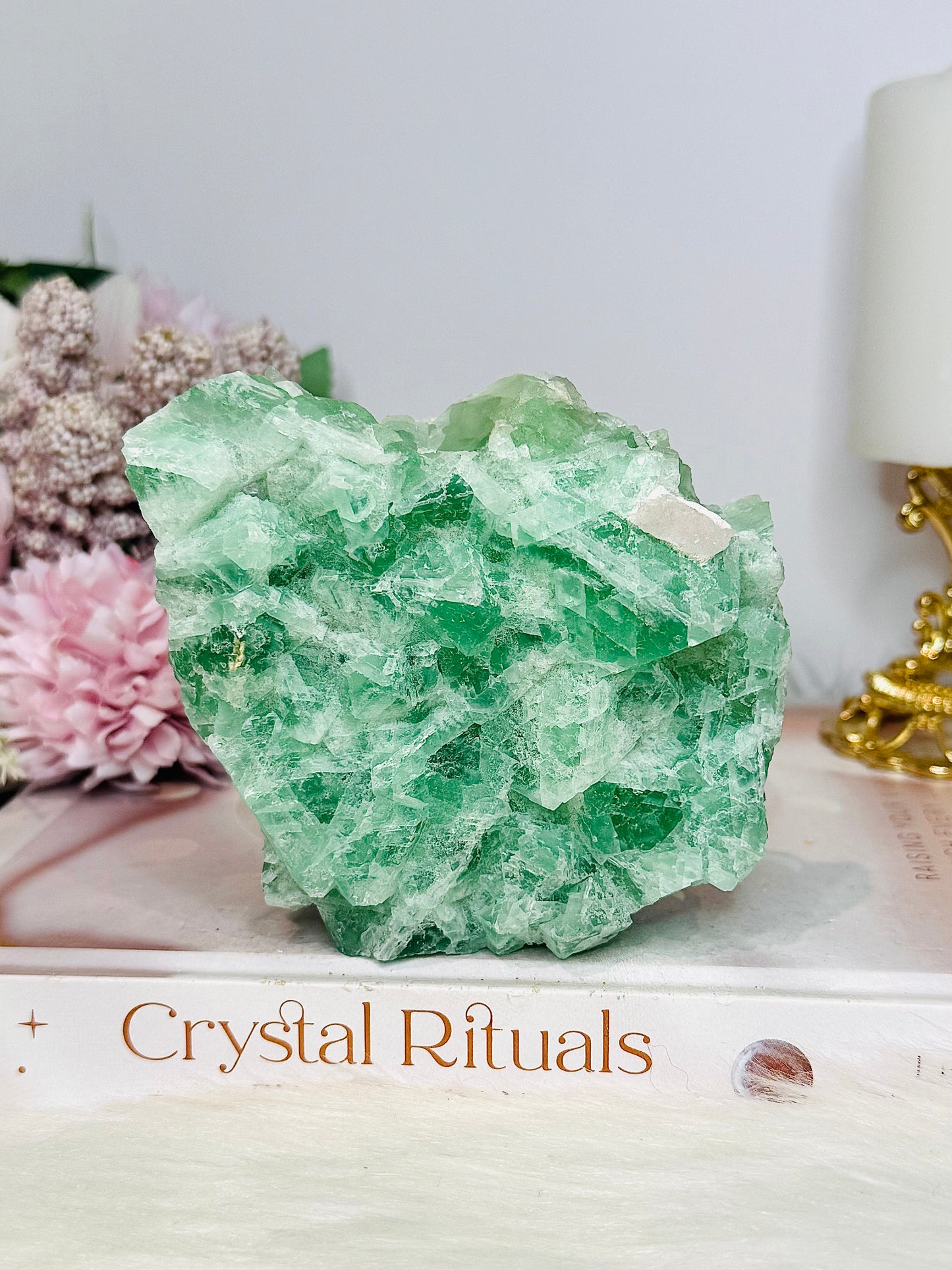 Natural Green Fluorite Thick Specimen 446g