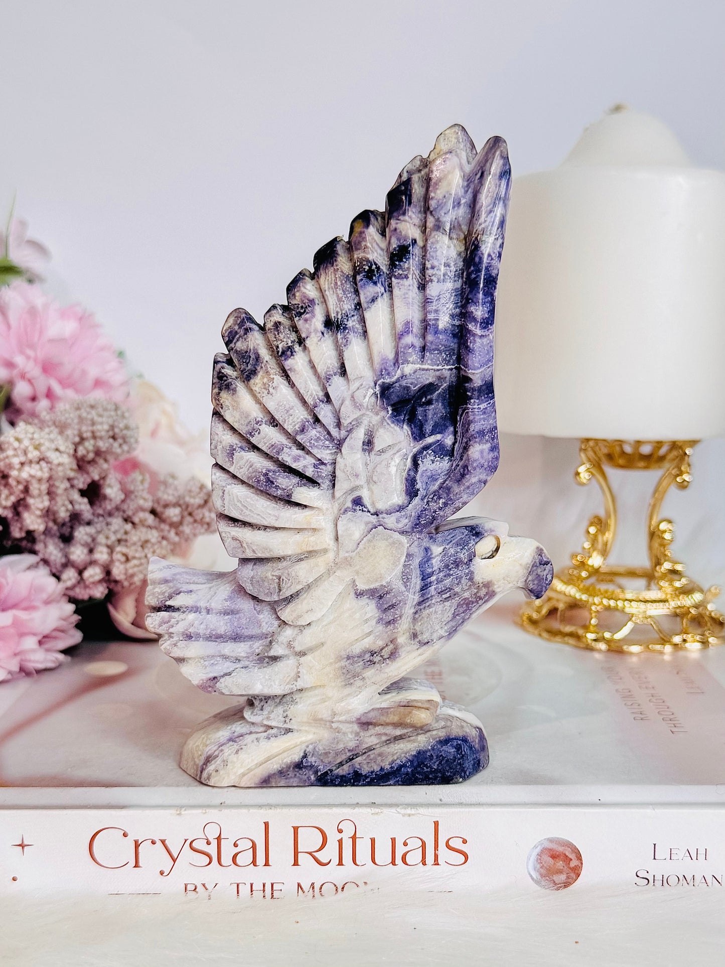 Large 14cm Tiffany Stone Carved Eagle | Bird