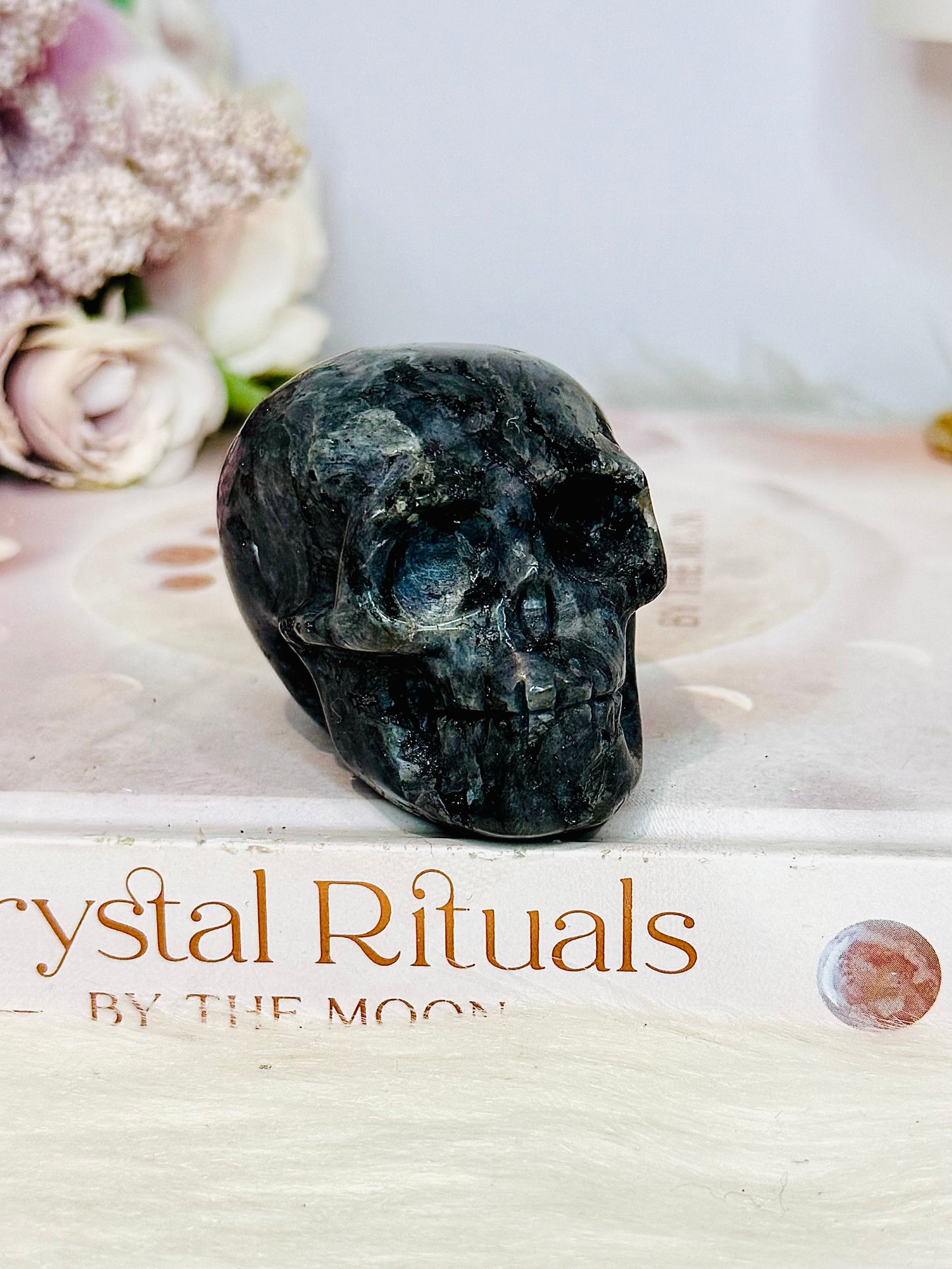 Larvikite Carved Skull 5.5cm
