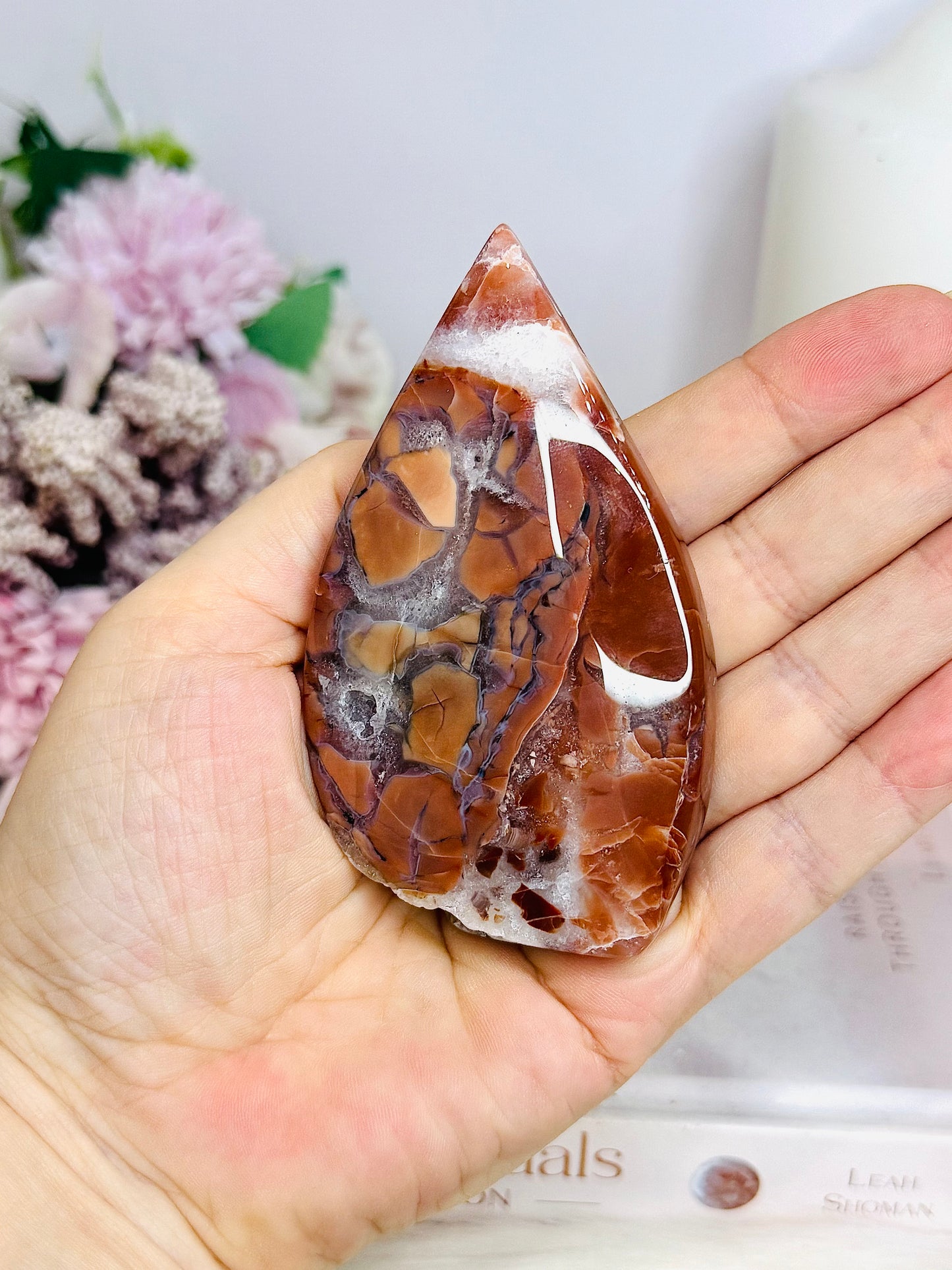 Druzy Pink Agate Freeform 9.5cm (does not stand)