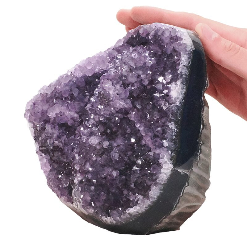 Huge 3.2kg Amethyst Polished Crystal Geode Specimen