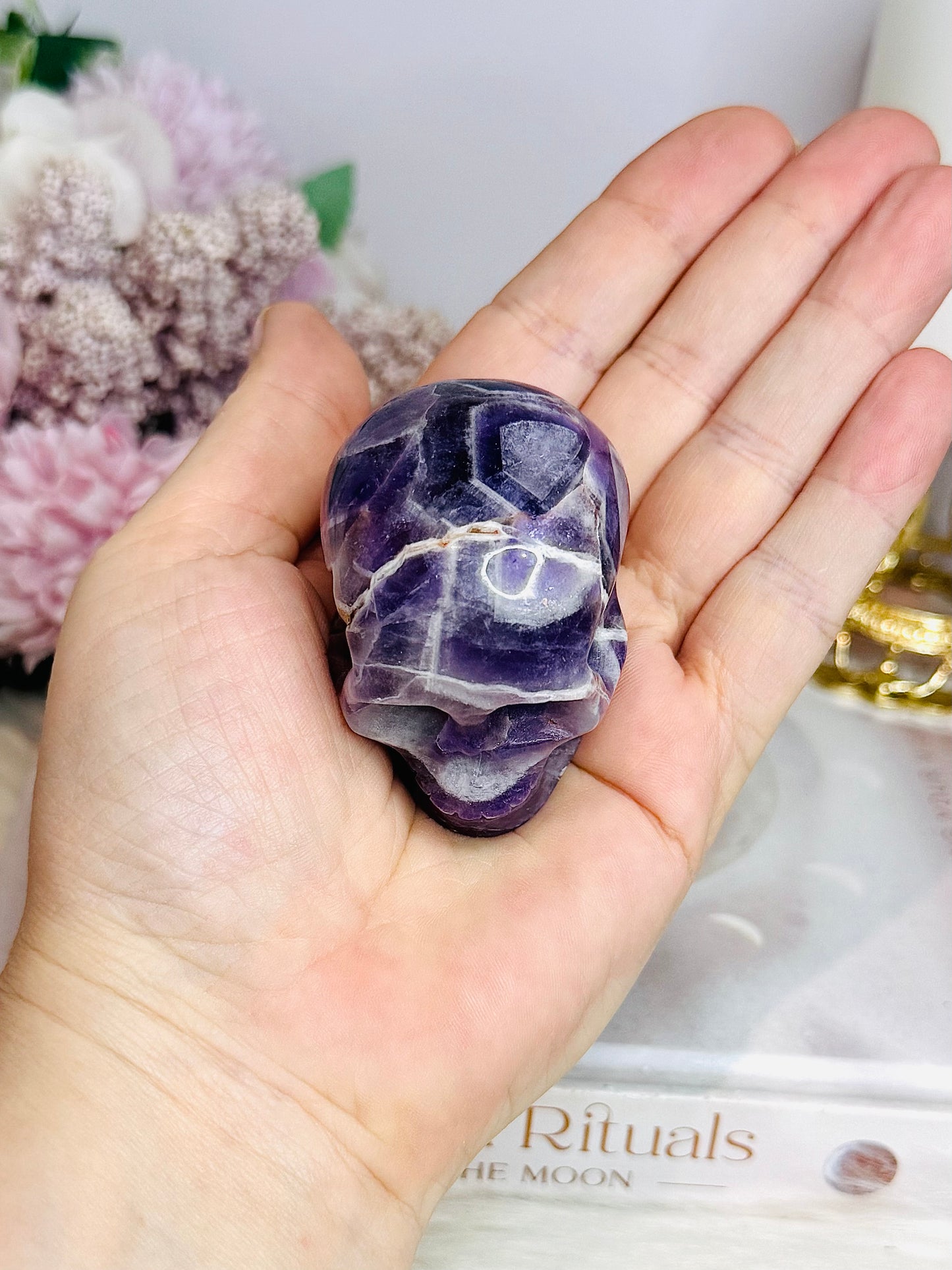 Dream | Chevron Amethyst Skull 6cm