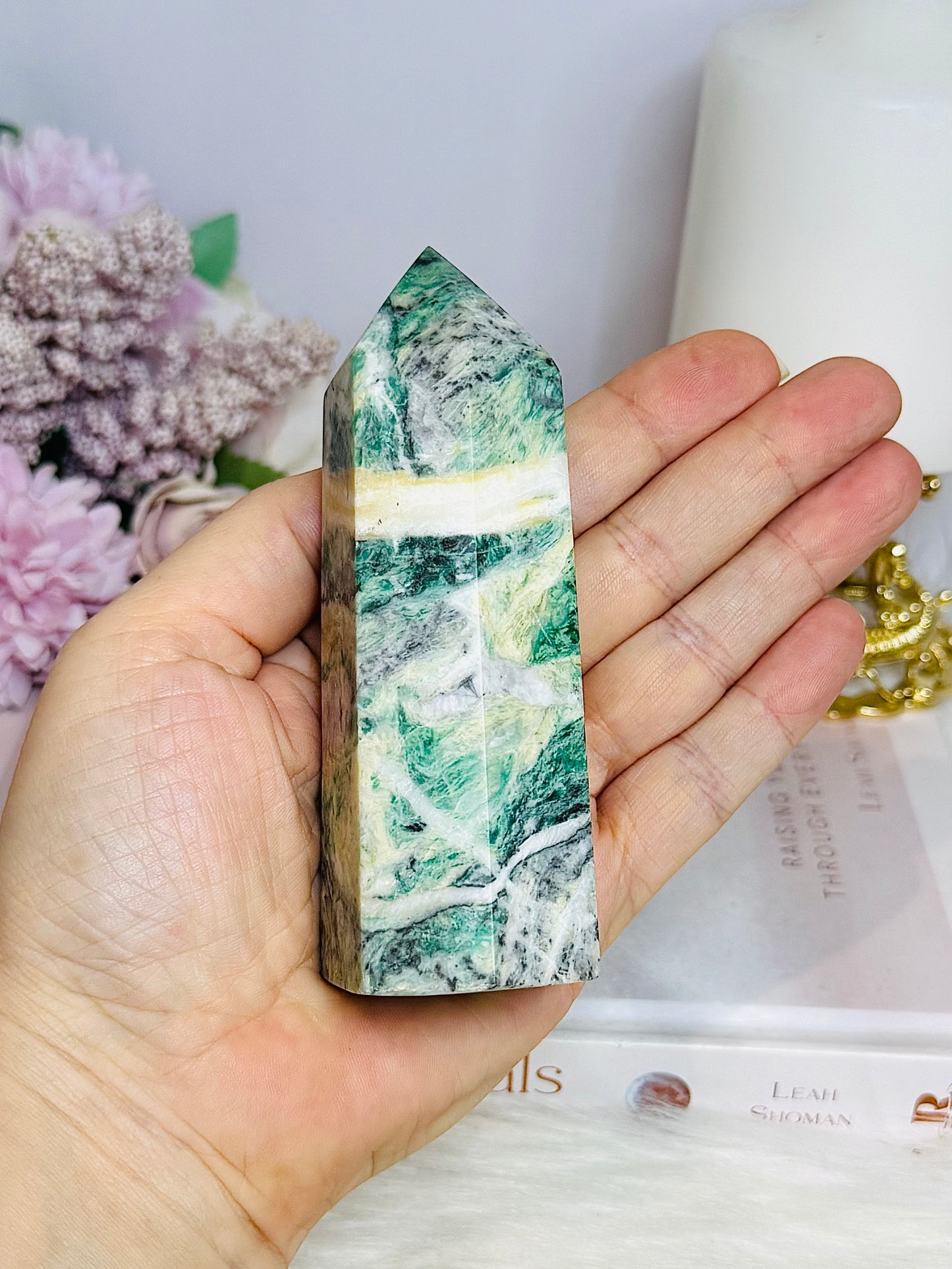 Natural Mariposite Tower 11cm 265g