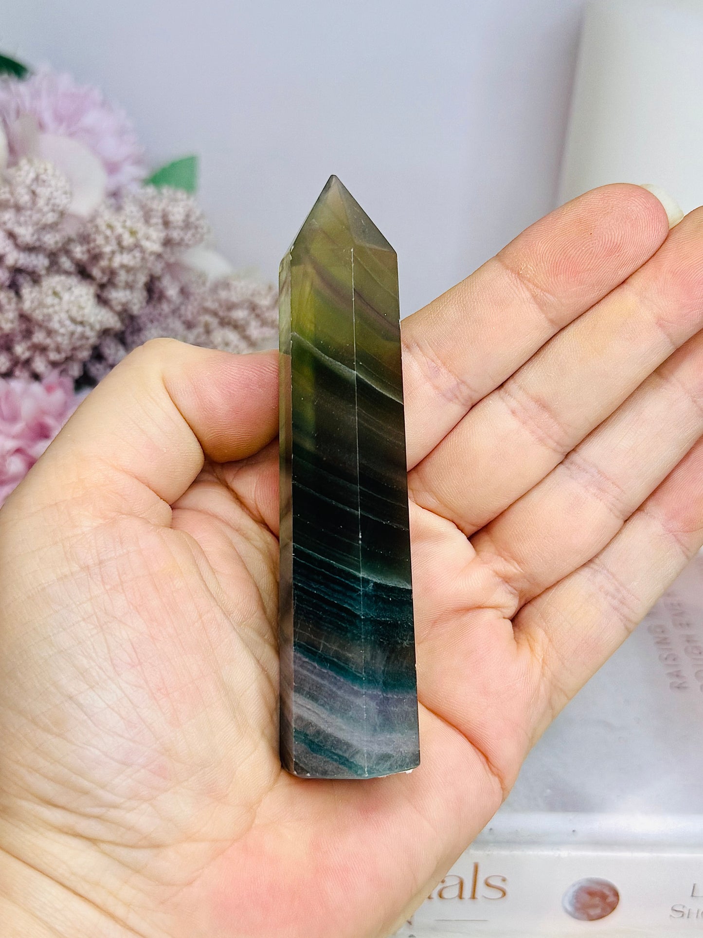 Rainbow Fluorite Tower 10cm