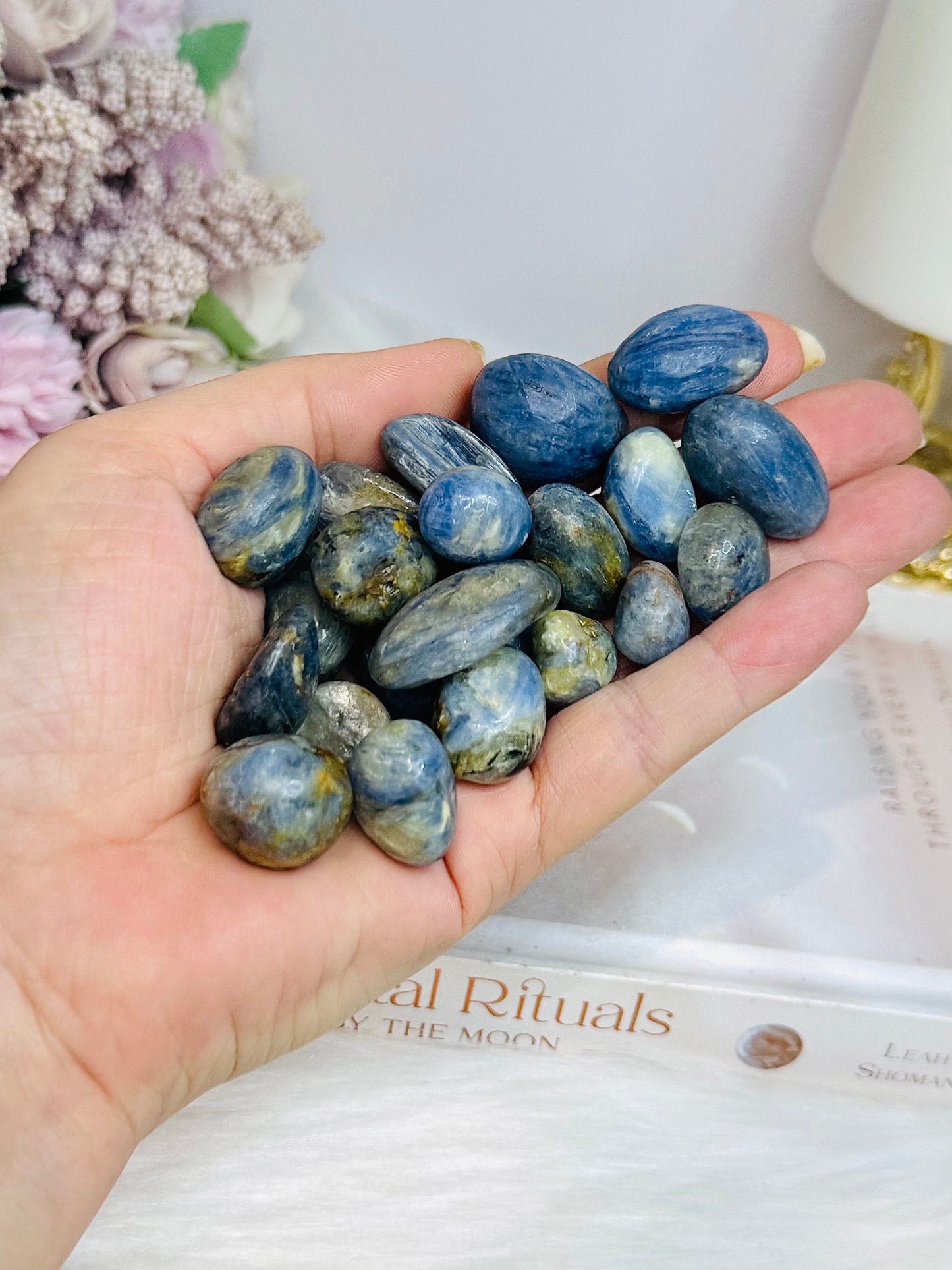 Blue Kyanite Tumbles $3 each