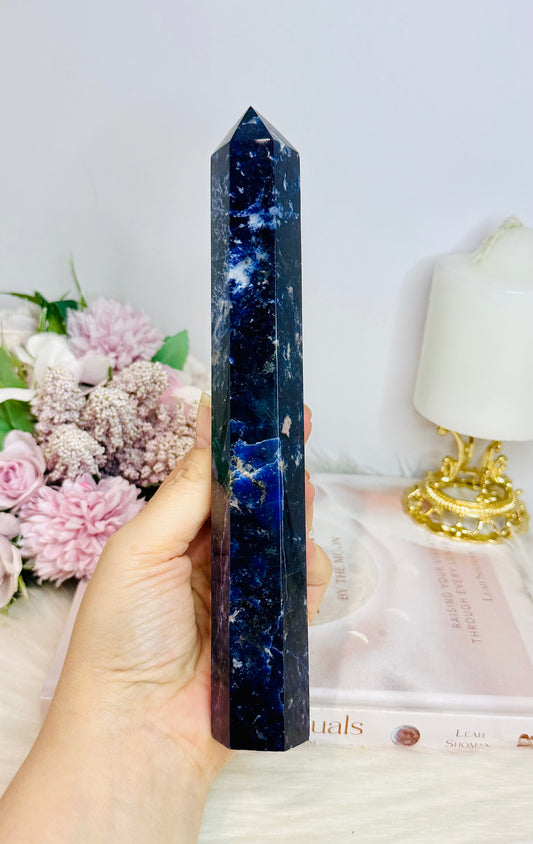 Large Blue Sodalite Tower 22cm