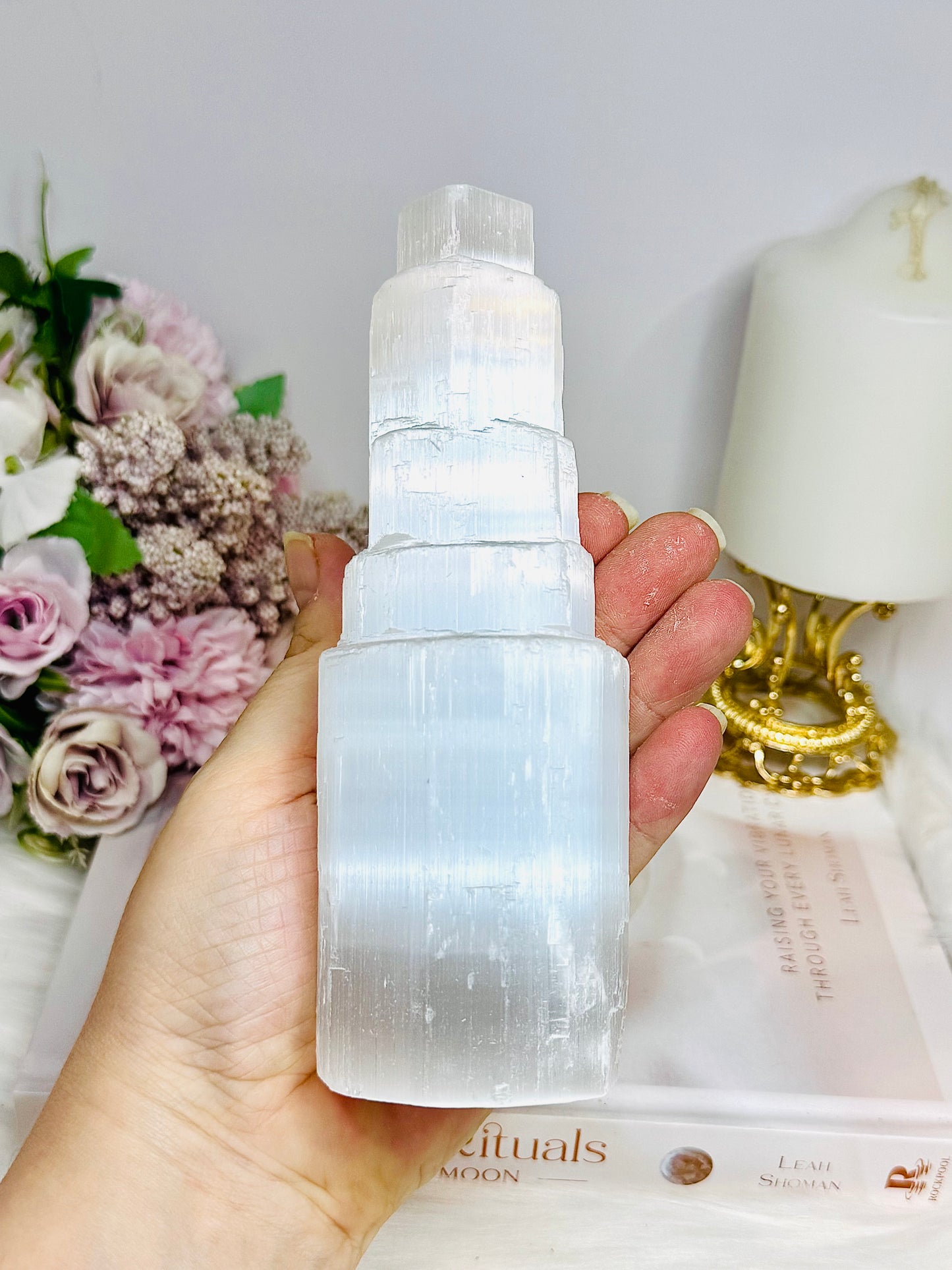 Large Selenite Tower 15cm