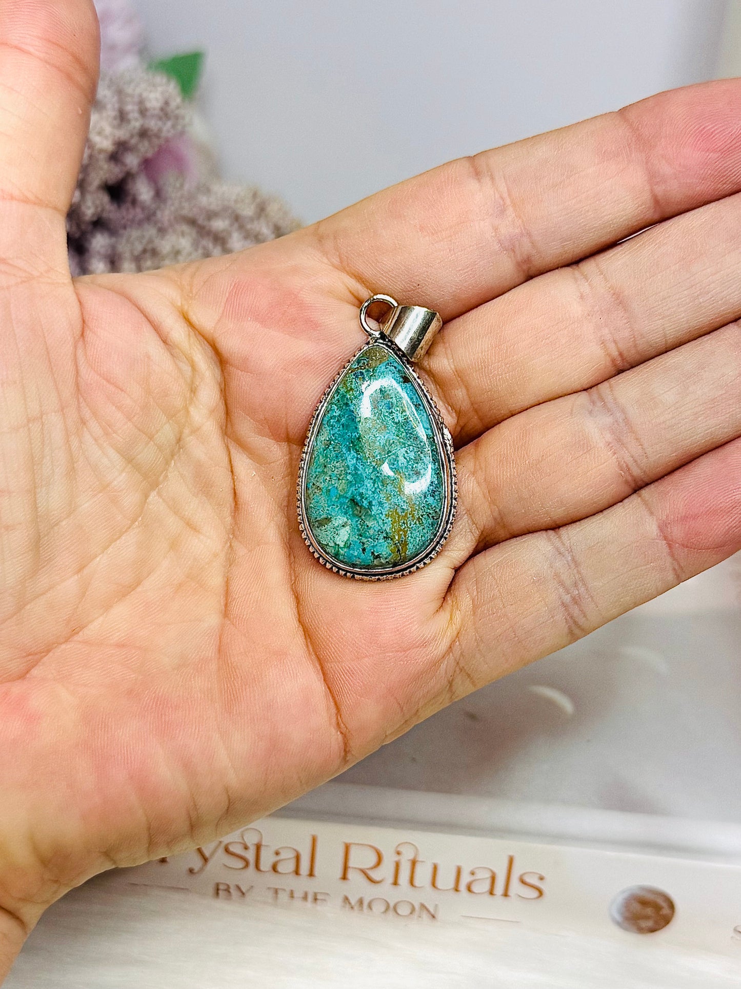 Chrysocolla Pendant In Gift Bag