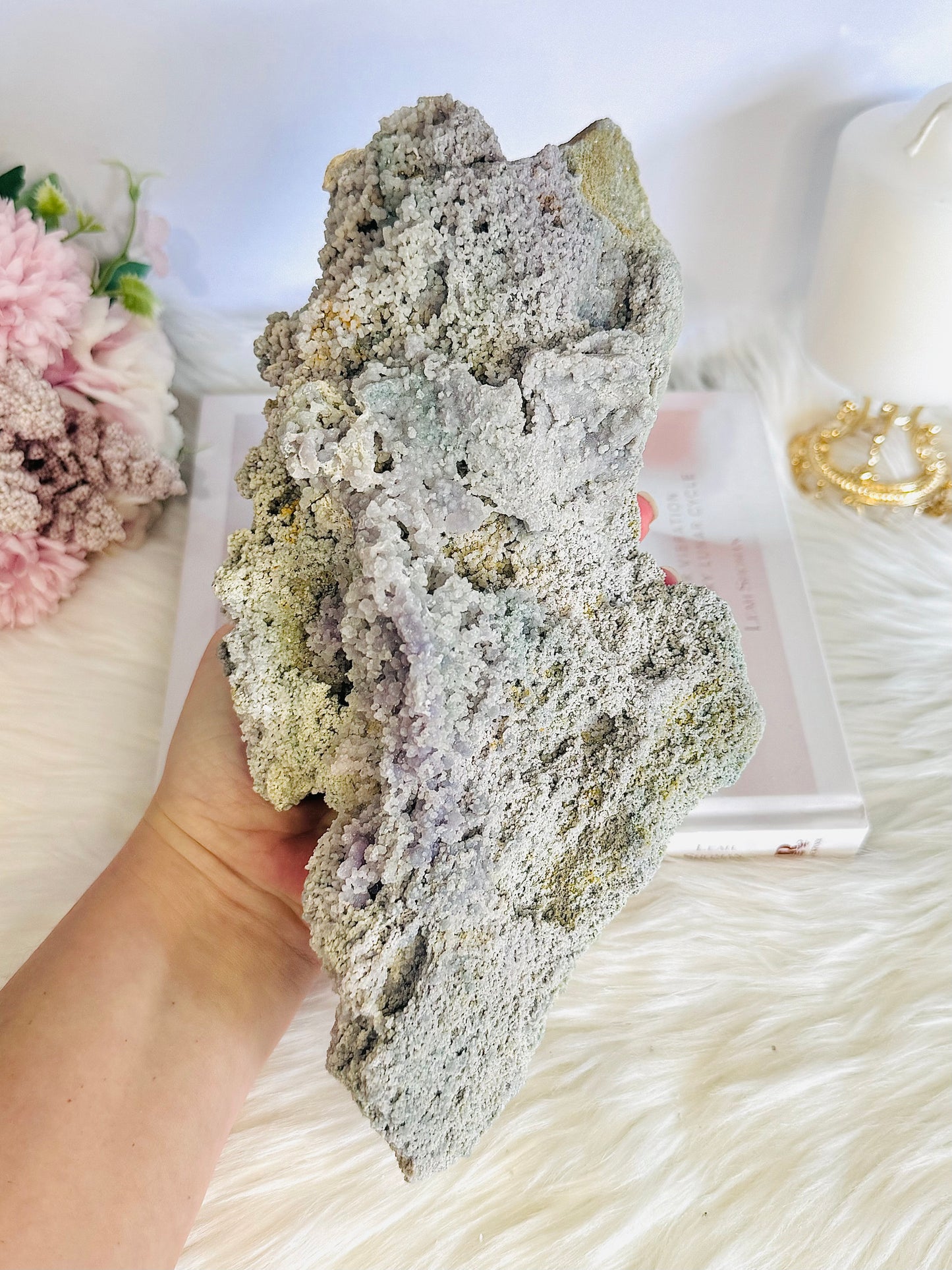 ⚜️ SALE ⚜️ Huge 26cm 2.15KG Natural Grape Agate | Purple Chalcedony Specimen