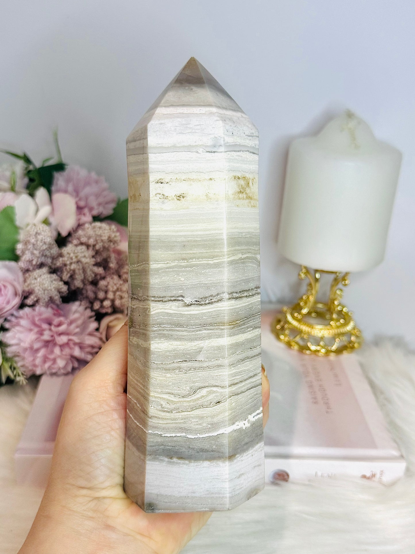 Large Banded Jasper Tower 19cm 880g