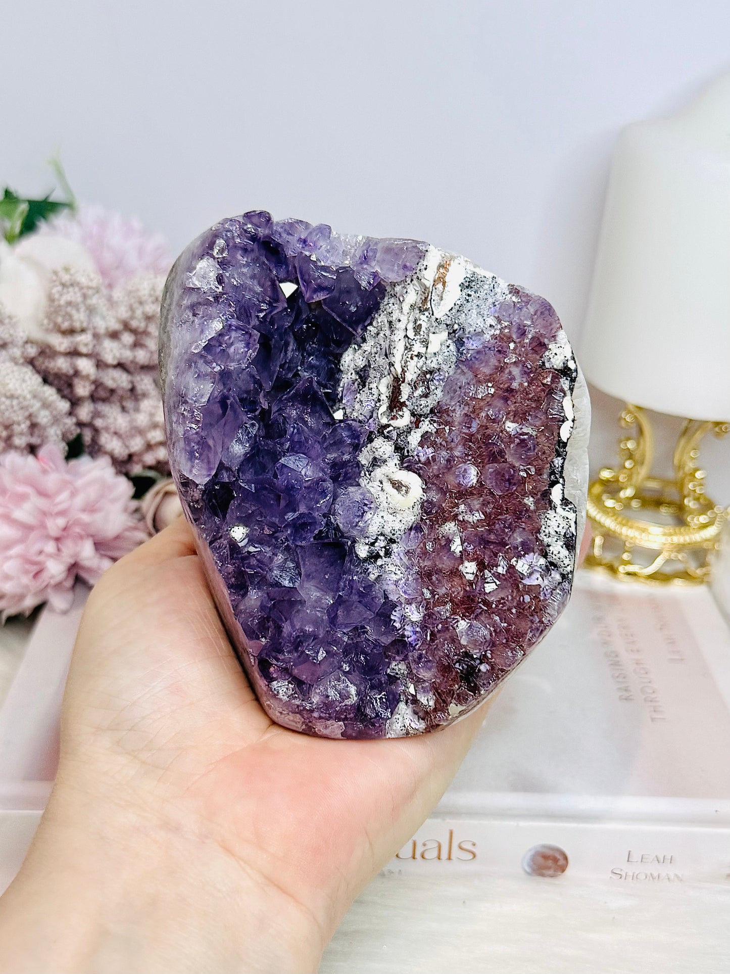 Large High Grade Amethyst Base Cut Cluster | Freeform 808g