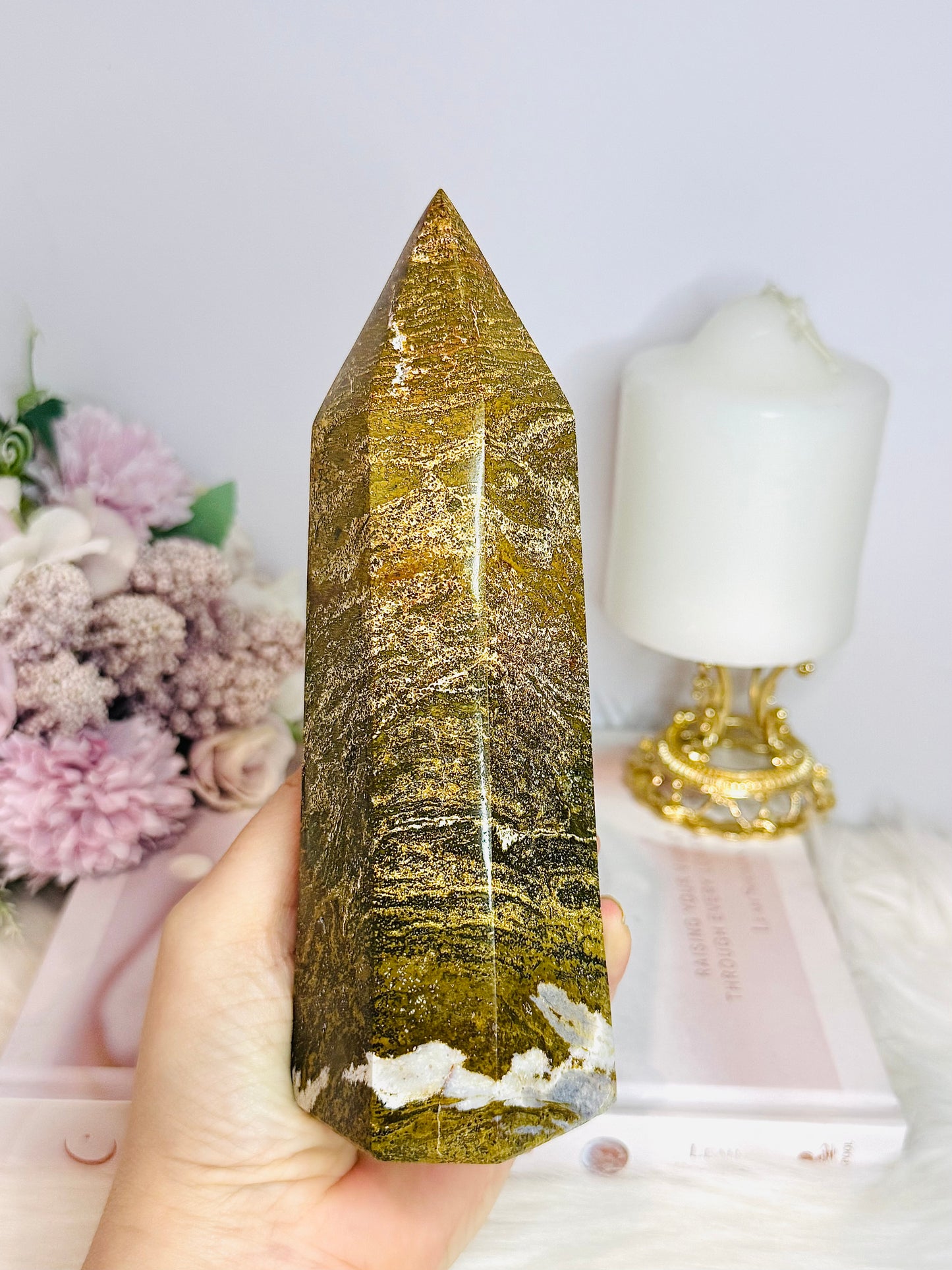 Large Ocean Jasper Tower 18cm 739g