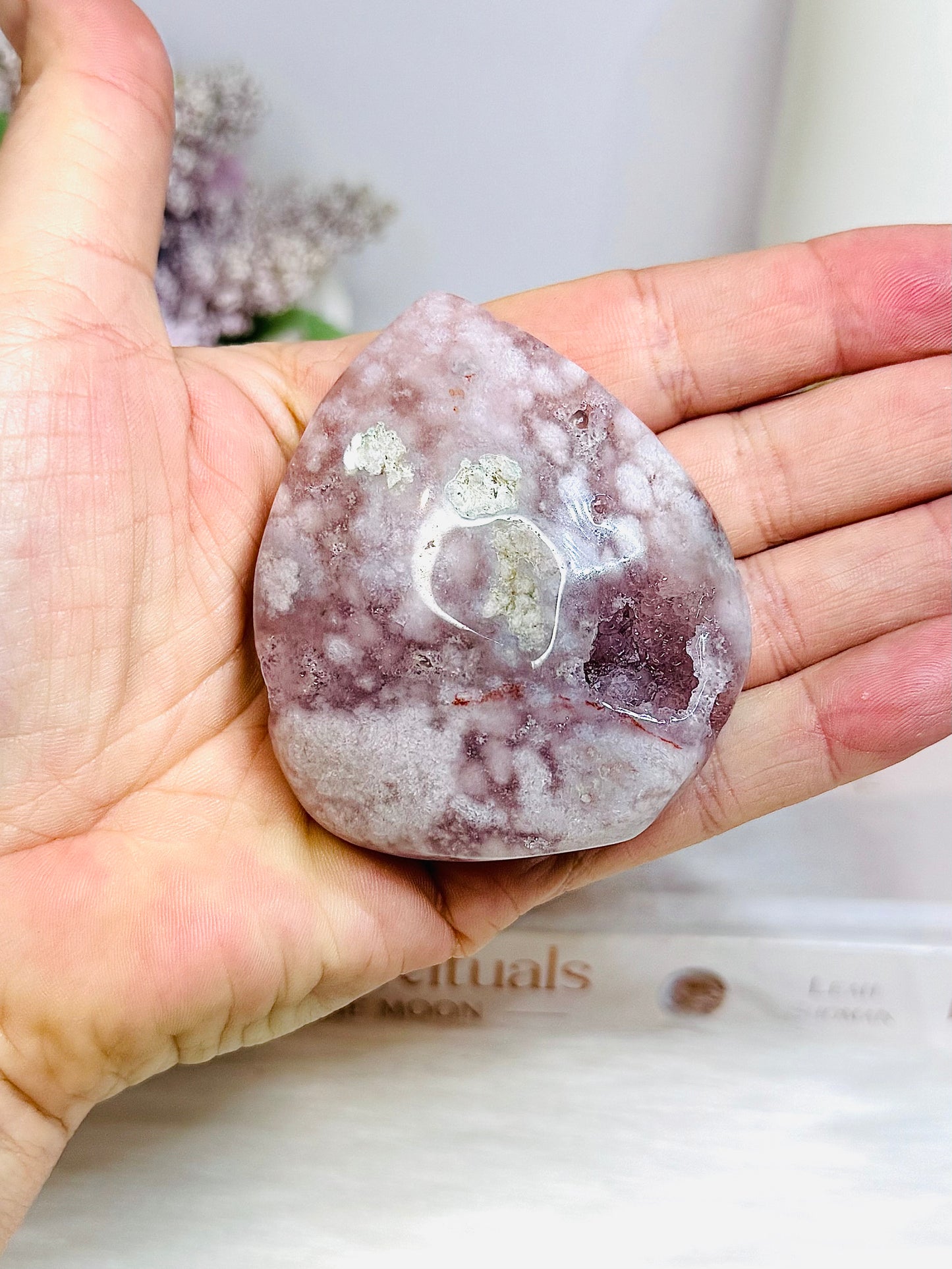 High Grade Druzy Pink Amethyst Flame 7cm