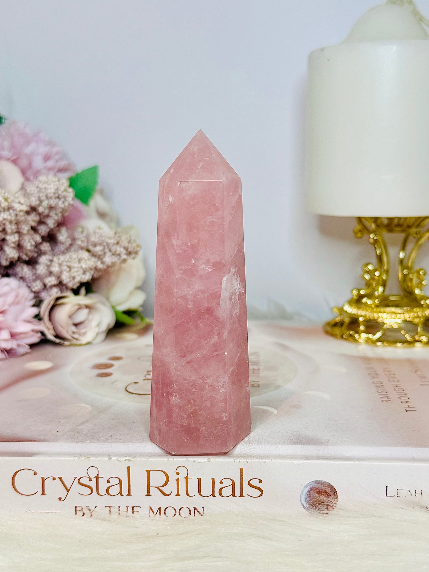 High Grade Rose Quartz Tower 10cm