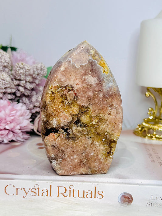 Chunky Druzy Pink Amethyst Flame 12cm