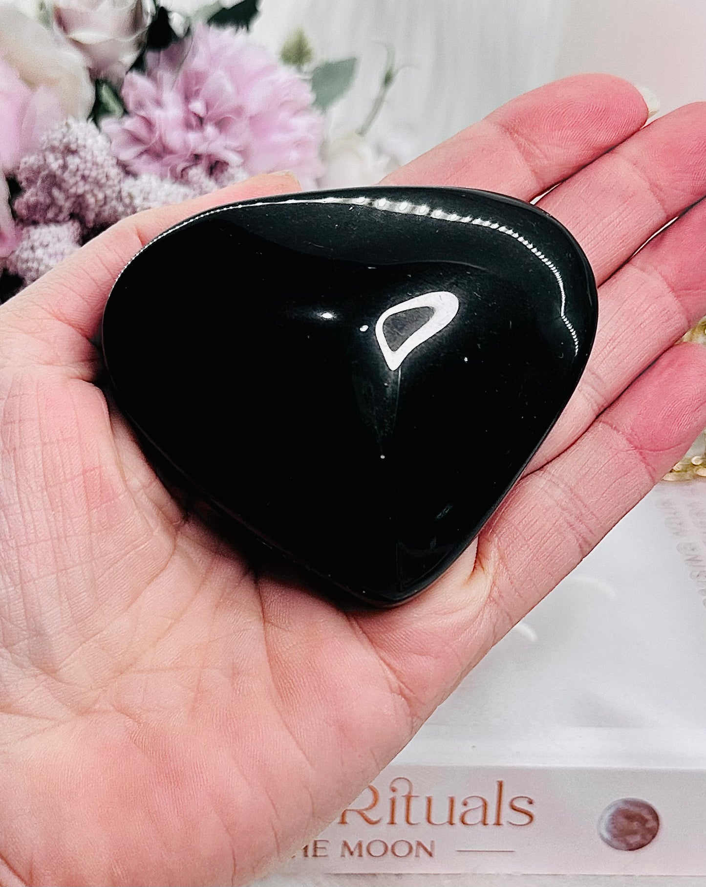 Help Heal A Broken Heart ~ Chunky Rainbow Obsidian Heart Carving